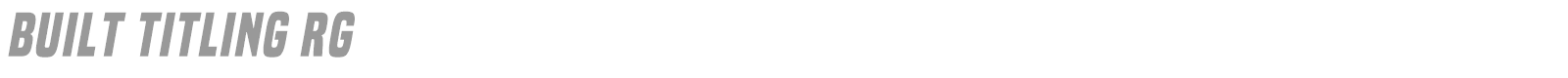 Built Titling font preview